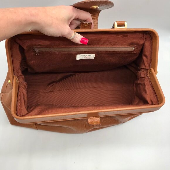 Givenchy Brown Pebbled Leather Vintage Doctor Bag - Picture 10 of 11